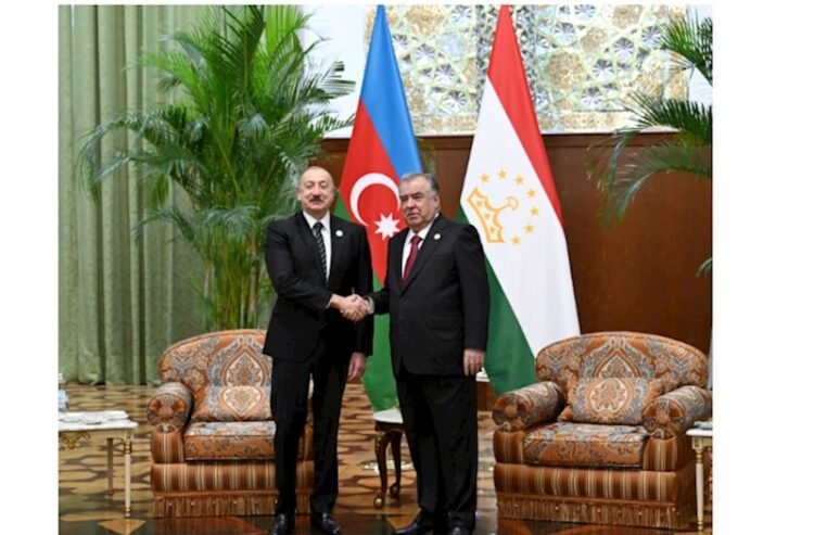 Azərbaycan və Tacikistan prezidentlərinin təkbətək görüşü keçirildi — FOTOLAR