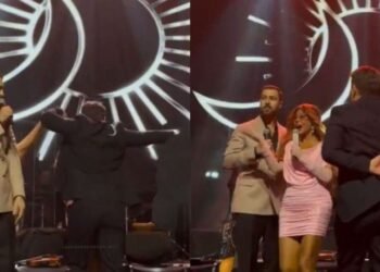 Toydakı qonaq Aygün Kazımovanı NARAHAT ETDİ – VİDEO