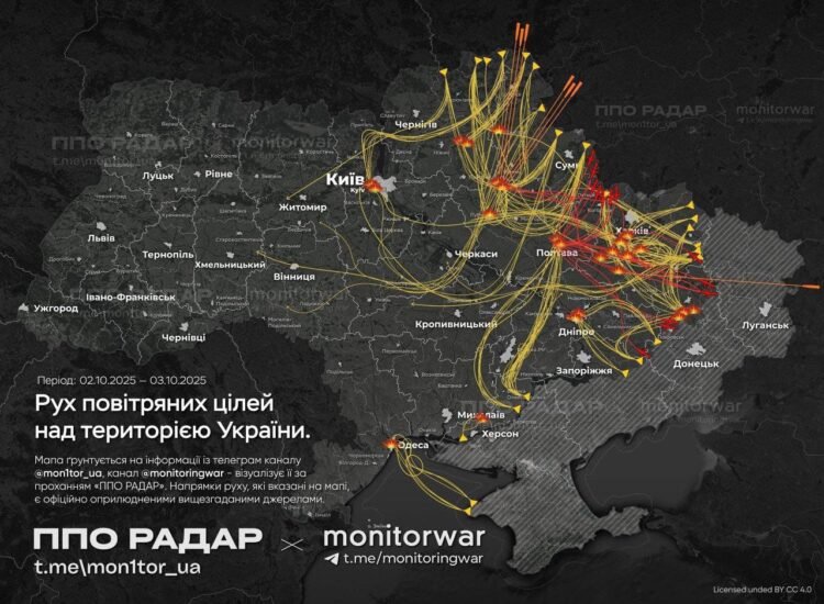 Rusiya Poltavaya onlarla raket və yüzə yaxın PUA ilə zərbə endirdi – VİDEO