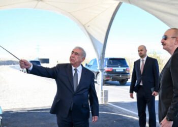 “Şəfəq” Günəş Elektrik Stansiyasına gedən avtomobil yolunun açılışı oldu