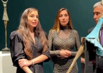 Leyla Əliyeva Berlindəki incəsənət qalereyasından paylaşım etdi — VİDEO