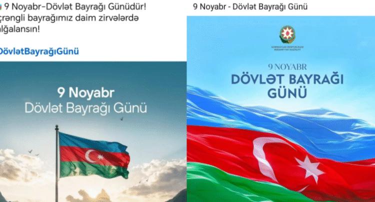 Bayram günü qurumların bayraqla bağlı paylaşımı müzakirəyə yol açdı – FOTO