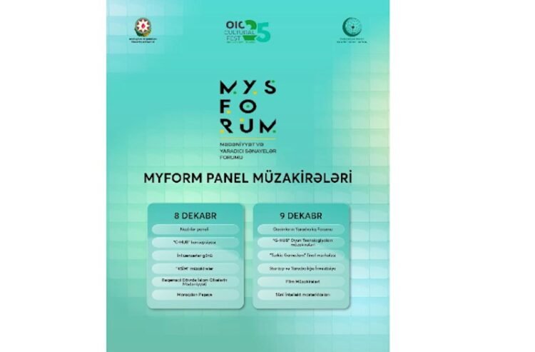 “İƏT Mədəniyyət Festivalı: Bakı Yaradıcı Həftə 25” çərçivəsində MyForum panel müzakirələri keçiriləcək