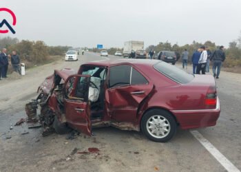 İmişlidə zəncirvari qəza: xəsarət alanlar var – FOTOLAR