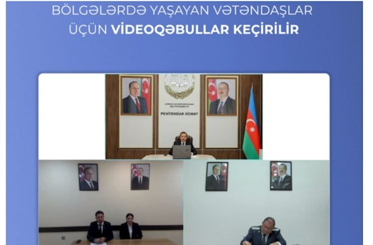 Ədliyyə Nazirliyinin rəhbər heyəti tərəfindən bölgələrdə yaşayan vətəndaşlar üçün videoqəbullar keçirilir