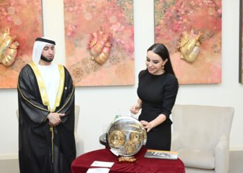 Leyla Əliyeva Həmdan Bin Rəşid Əl Maktum Fondunun ali sədri ilə görüşdü