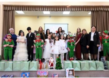 Prezidentin qızları və gəlini 5 nömrəli internat tipli xüsusi ümumtəhsil məktəbində olublar — FOTOLAR