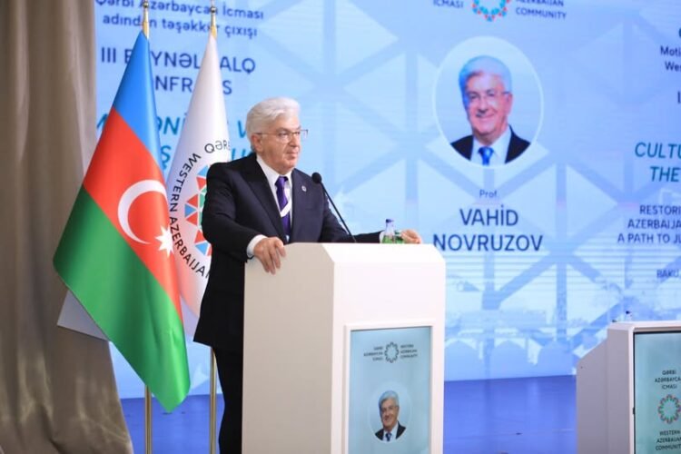 Qərbi Azərbaycan İcması Nəzarət-Təftiş Komissiyasının sədri, professor Vahid Novruzov təşəkkür məktubu