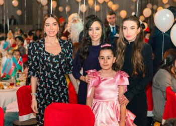 Prezidentin qızları və gəlini şəhid övladları ilə bayram şənliyində – FOTOLAR