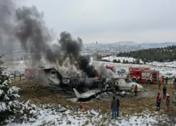 Baş Qərargah rəisinin təyyarəsinin qəzaya uğrama anı – VİDEO