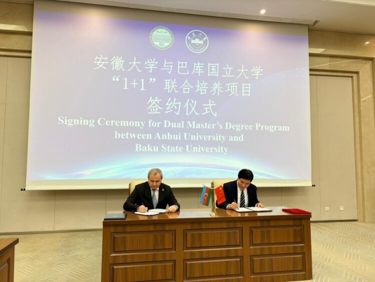 BDU və Çinin Anhui Universiteti arasında müqavilə imzalandı – FOTO