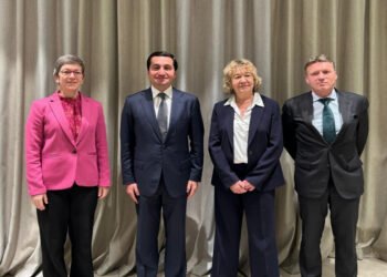 Hikmət Hacıyev Benilüks ölkələrinin rəsmiləri ilə görüşdü