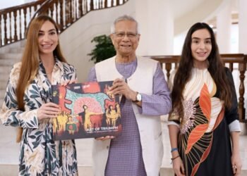 Leyla və Arzu Əliyevalar Banqladeşdə səfərdə – FOTO