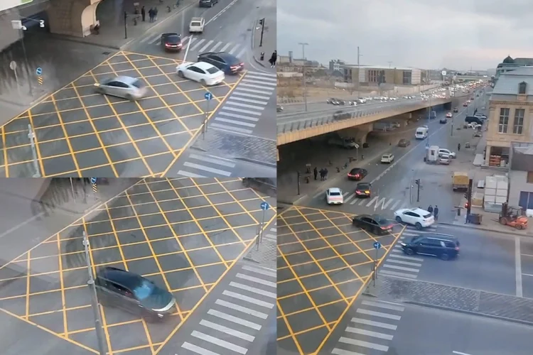 Bakıda yola “sarı tor” çəkildi