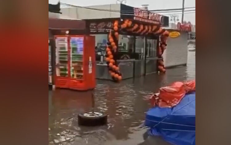 Yağışdan sonra “İnşaatçılar”ı su basdı – VİDEO