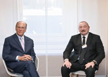 Prezident İlham Əliyev Larri Fink və Adebayo Oqunlesi ilə görüşdü