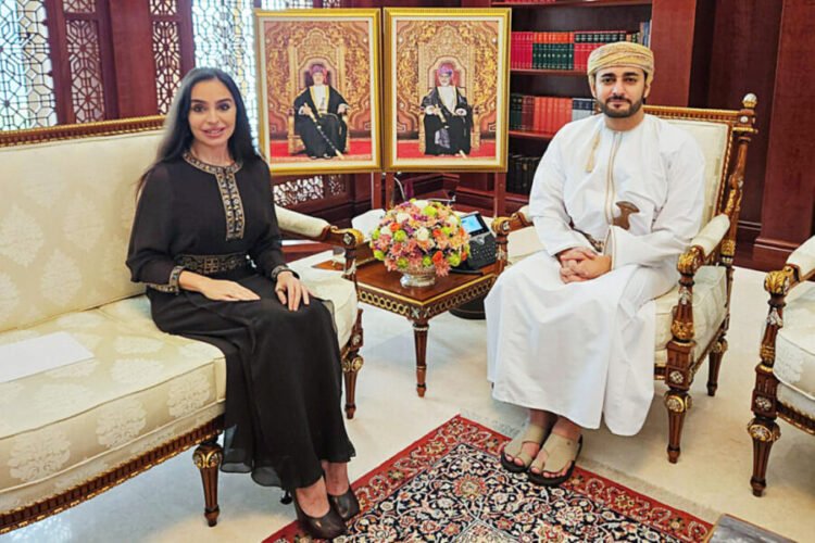Leyla Əliyeva Oman Sultanlığının Vəliəhdi ilə görüşdü