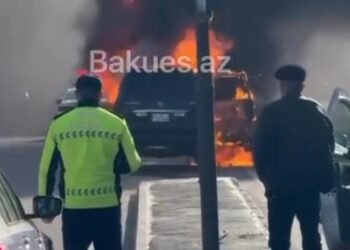 Bakıda “Prado” yanıb kül oldu – VİDEO