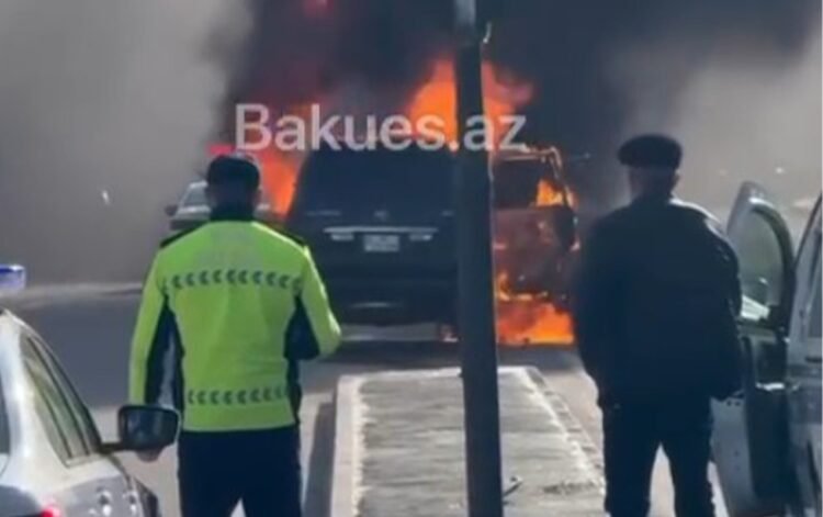 Bakıda “Prado” yanıb kül oldu – VİDEO