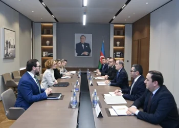 Ceyhun Bayramov Radmila Şekerinska ilə müzakirə apardı – FOTOLAR