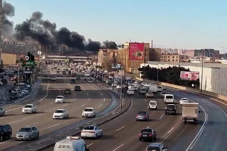 Bakıda obyekt yanır: FHN-nin qərargahı yaradıldı – VİDEO