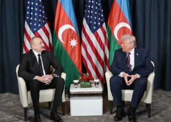 İlham Əliyevlə Tramp arasında görüş keçirildi