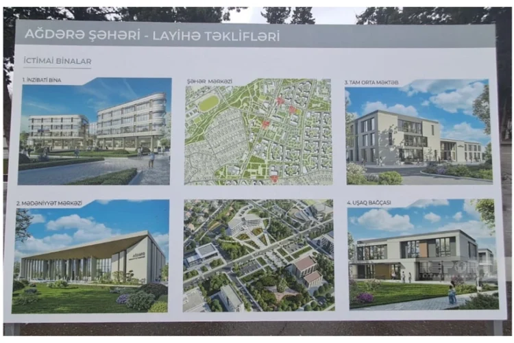 Ağdərə şəhərinin Baş planı hazırdır – FOTOLAR