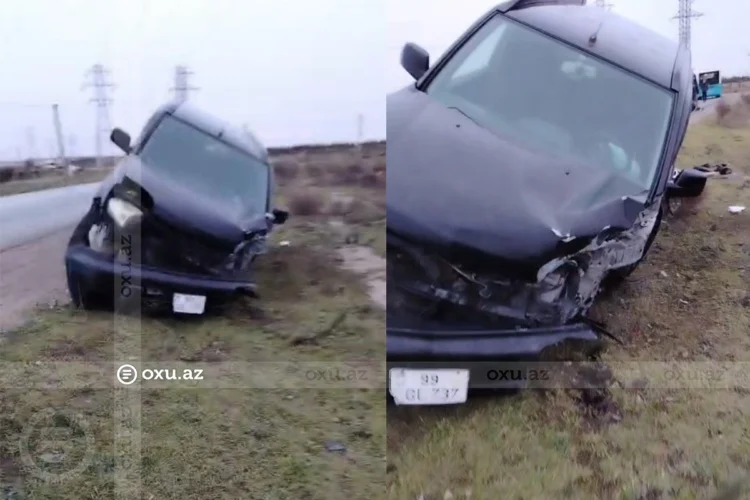 Bakıda nasaz avtomobil avtobusla toqquşdu – VİDEO