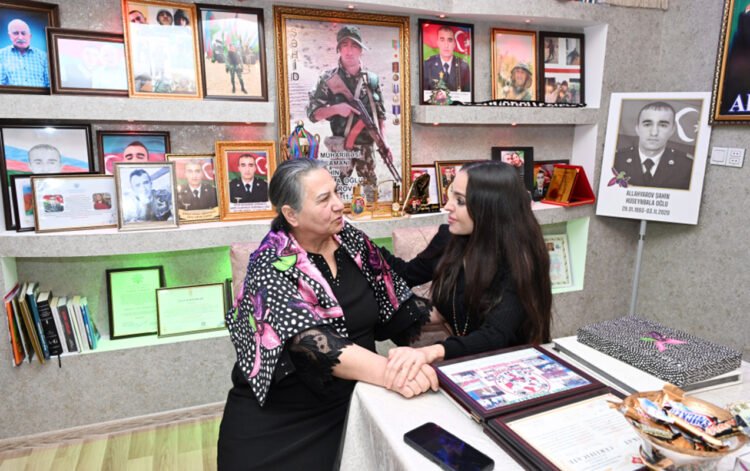 Leyla Əliyeva Şahin Allahyarovun ailəsini ziyarət etdi – VİDEO