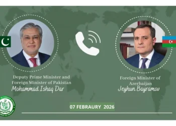 Ceyhun Bayramov pakistanlı həmkarı ilə danışdı