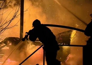 Zirədə söhbətgah yandı – VİDEO