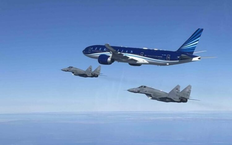 Serbiya qırıcıları Prezidentin təyyarəsini belə müşayiət etdilər – FOTO