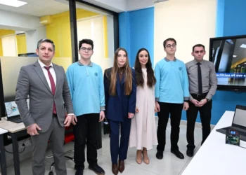 Leyla Əliyeva və Alena Əliyeva Gəncədə STEAM mərkəzində – FOTO