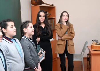 Leyla və Alena Əliyevalar Qubada – FOTOLAR