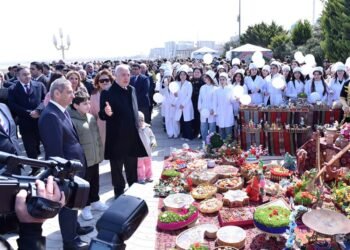 Sumqayıt bulvarında Novruz coşqusu – möhtəşəm bayram tədbiri keçirildi-FOTO