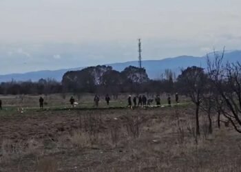 Məktəb yaxınlığına düşən PUA-nın VİDEOSU