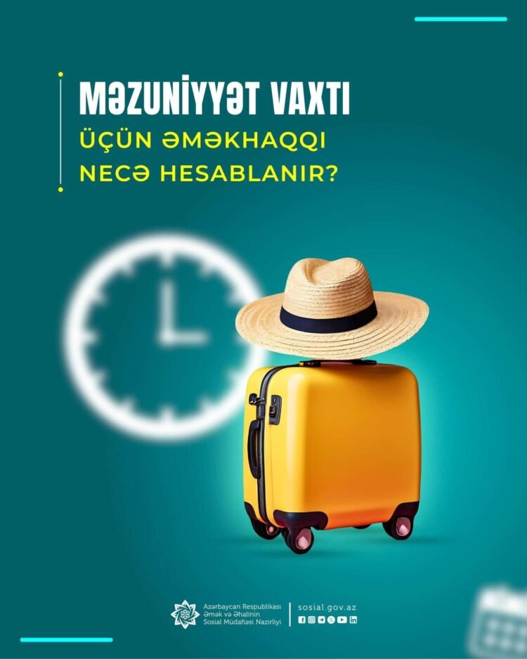 Məzuniyyət vaxtı üçün əməkhaqqı necə hesablanır?
