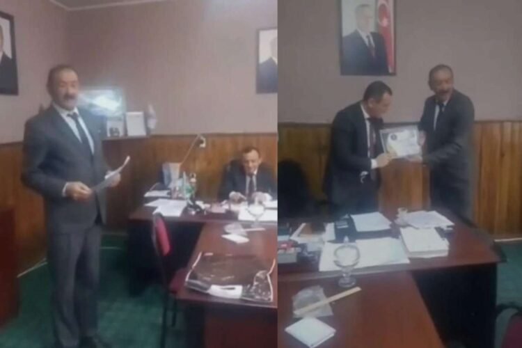 Gədəbəydə “fəxri diplom” alan məmur: “Özümə nifrət elədim” – VİDEO