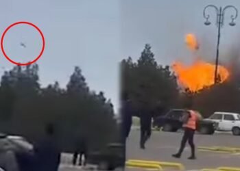 Dronun düşdüyü anın görüntüləri… – VİDEO