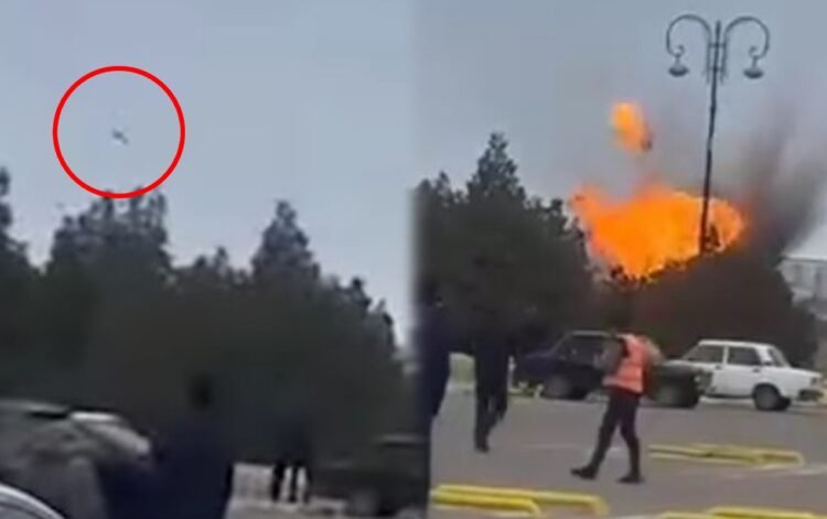 Dronun düşdüyü anın görüntüləri… – VİDEO