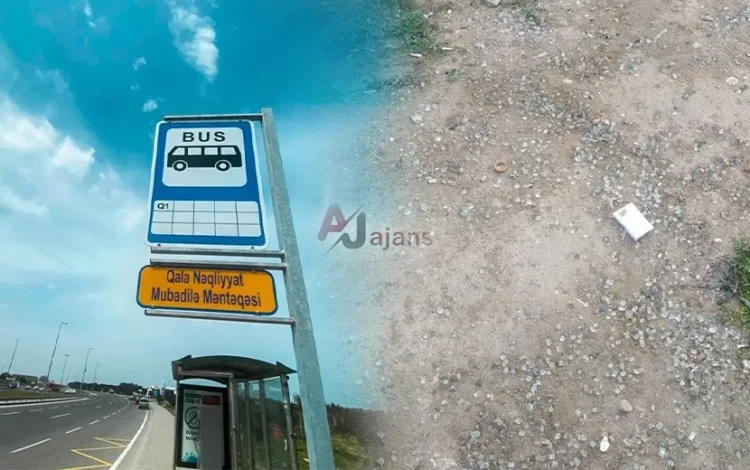 Nəqliyyat Mübadilə Mərkəzinin dayanacağı ACINACAQLI VƏZİYYƏTDƏ