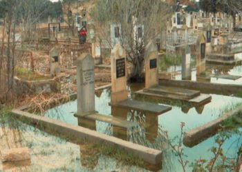 Zabrat qəbristanlığına yağıntıdan ziyan dəyib – VİDEO