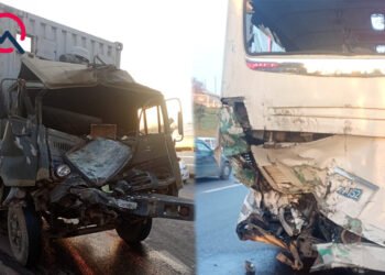 “Kamaz” avtobusa çırpıldı: xəsarət alanlar var – FOTOLAR