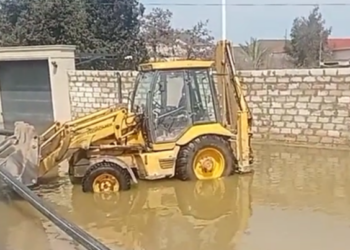 Bu ərazilər də yağış sularından təmizlənir – Video