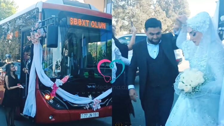 Həmin sürücünün toy maşını avtobus oldu – VİDEO