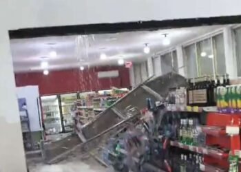 Sumqayıtda “Al market”in tavanı çökdü – ANBAAN VİDEO