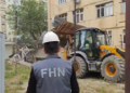 Sumqayıtda qanunsuz tikili söküldü
