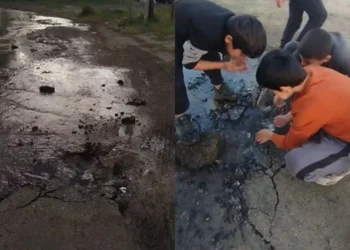 Zabratda DƏHŞƏT: Küçə su altında QALDI