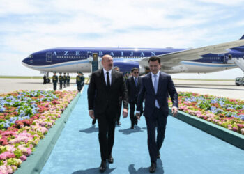 Prezident İlham Əliyev Qazaxıstana işgüzar səfərə gəlib – FOTO