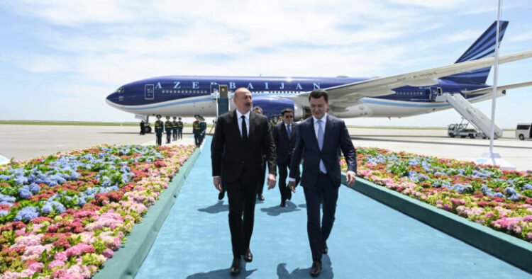 Prezident İlham Əliyev Qazaxıstana işgüzar səfərə gəlib – FOTO